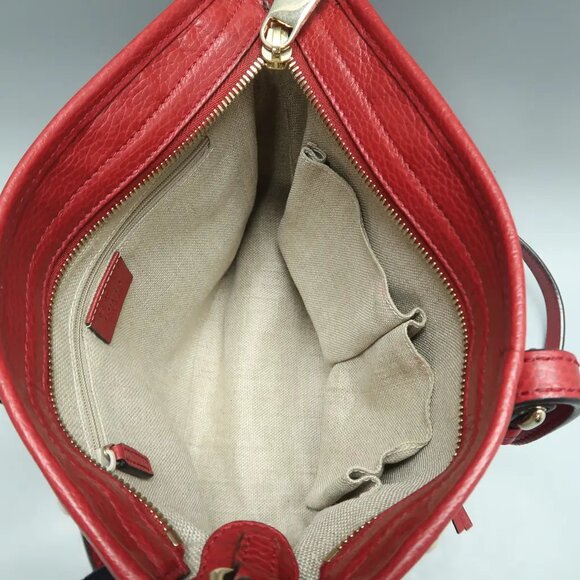 GUCCI Bree Brown Leather Satchel 534-022525 - Picture 10 of 12